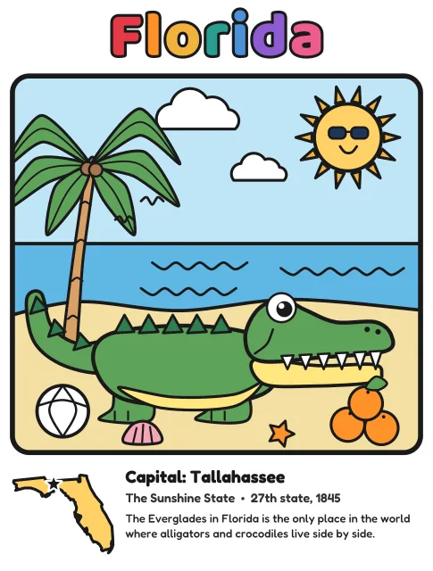 Florida coloring page