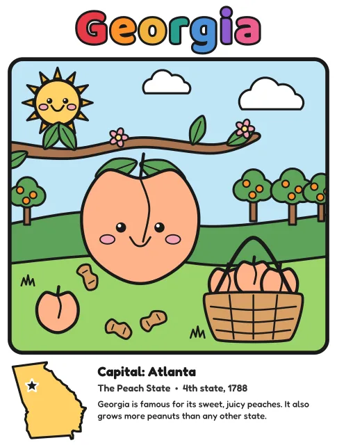 Georgia coloring page